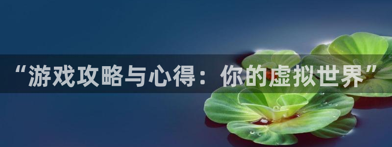 辉达娱乐测速登陆：“游戏攻略与心得：你的虚拟世界”